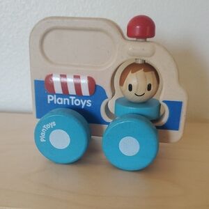 Wooden Push Toy - Ambulance